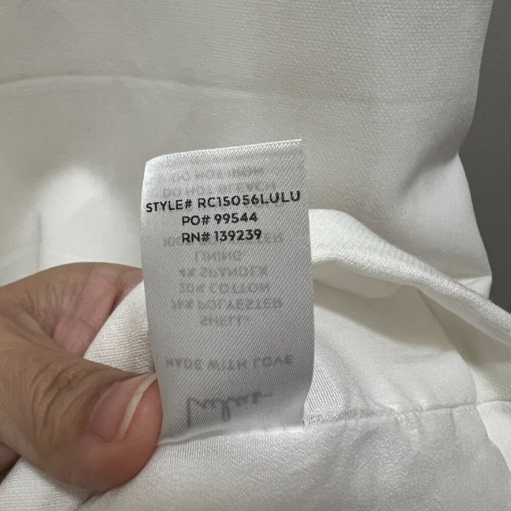 Lulus white mini dress Asymmetrical sleeve Small - Picture 5 of 6